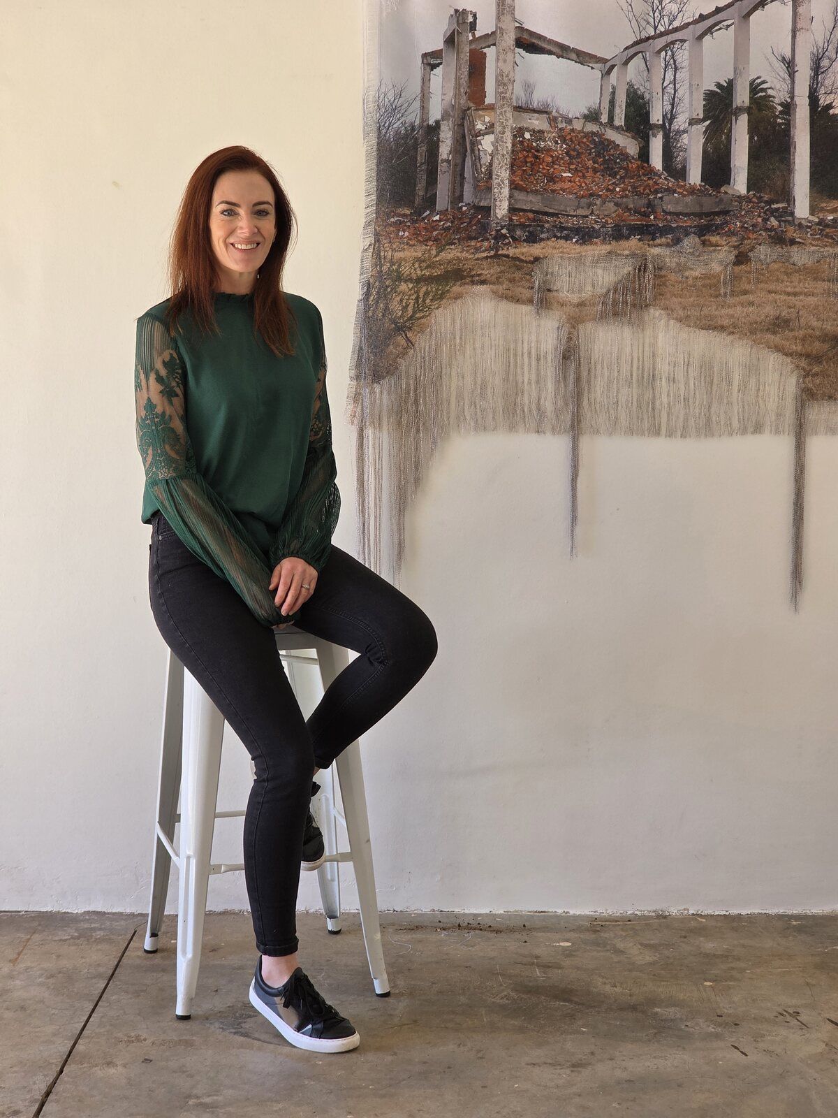 Franli Meintjes in studio